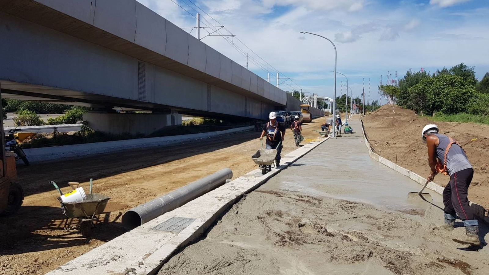 11號計畫道路人行道施作