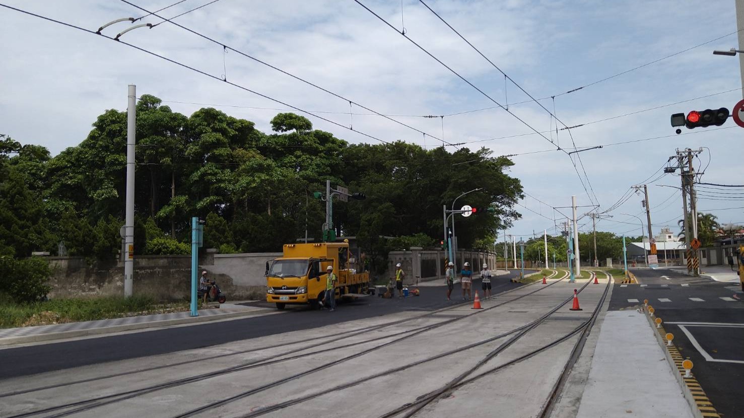 藍海線平面段中正路二段道路標線劃
