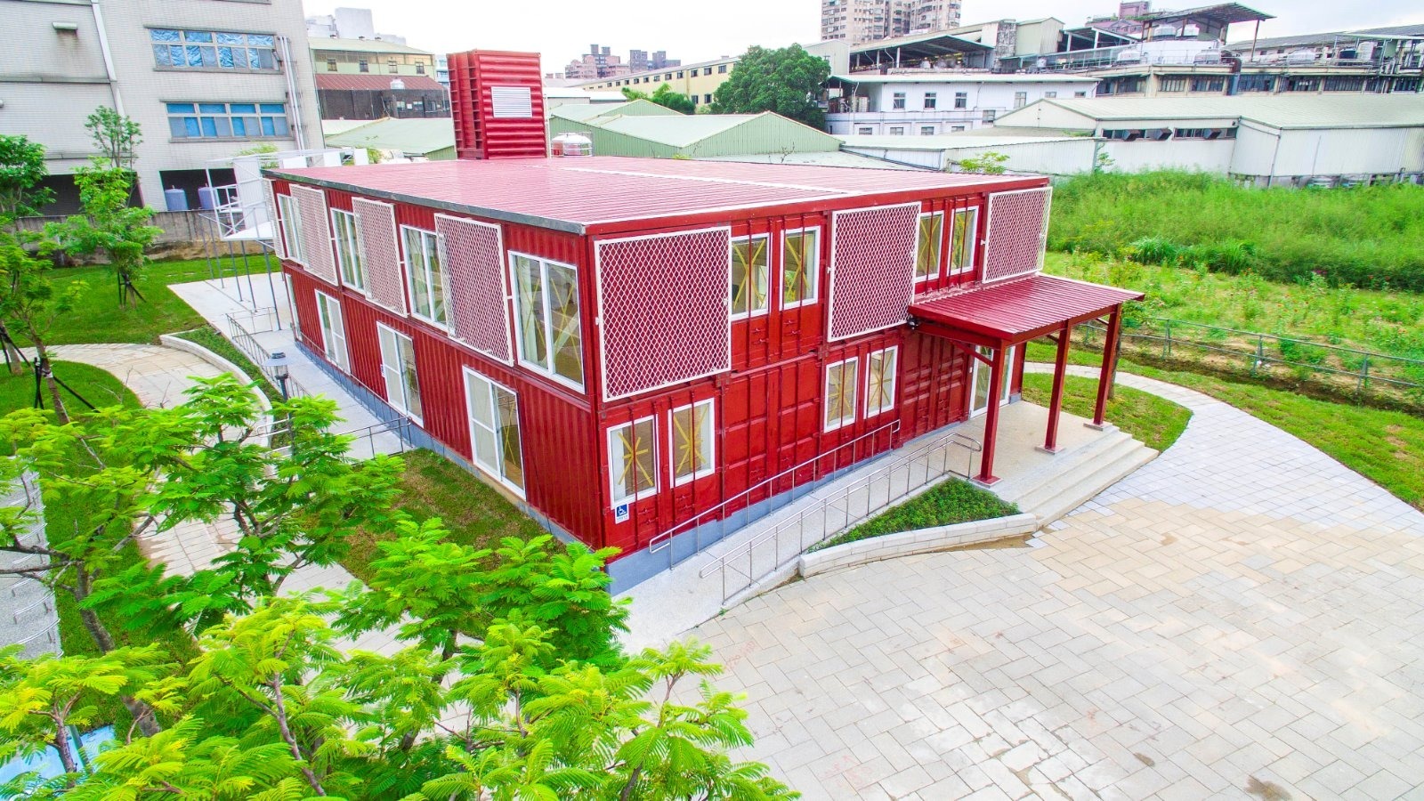 土城大安市民活動中心為新北首座貨櫃構造潮建築