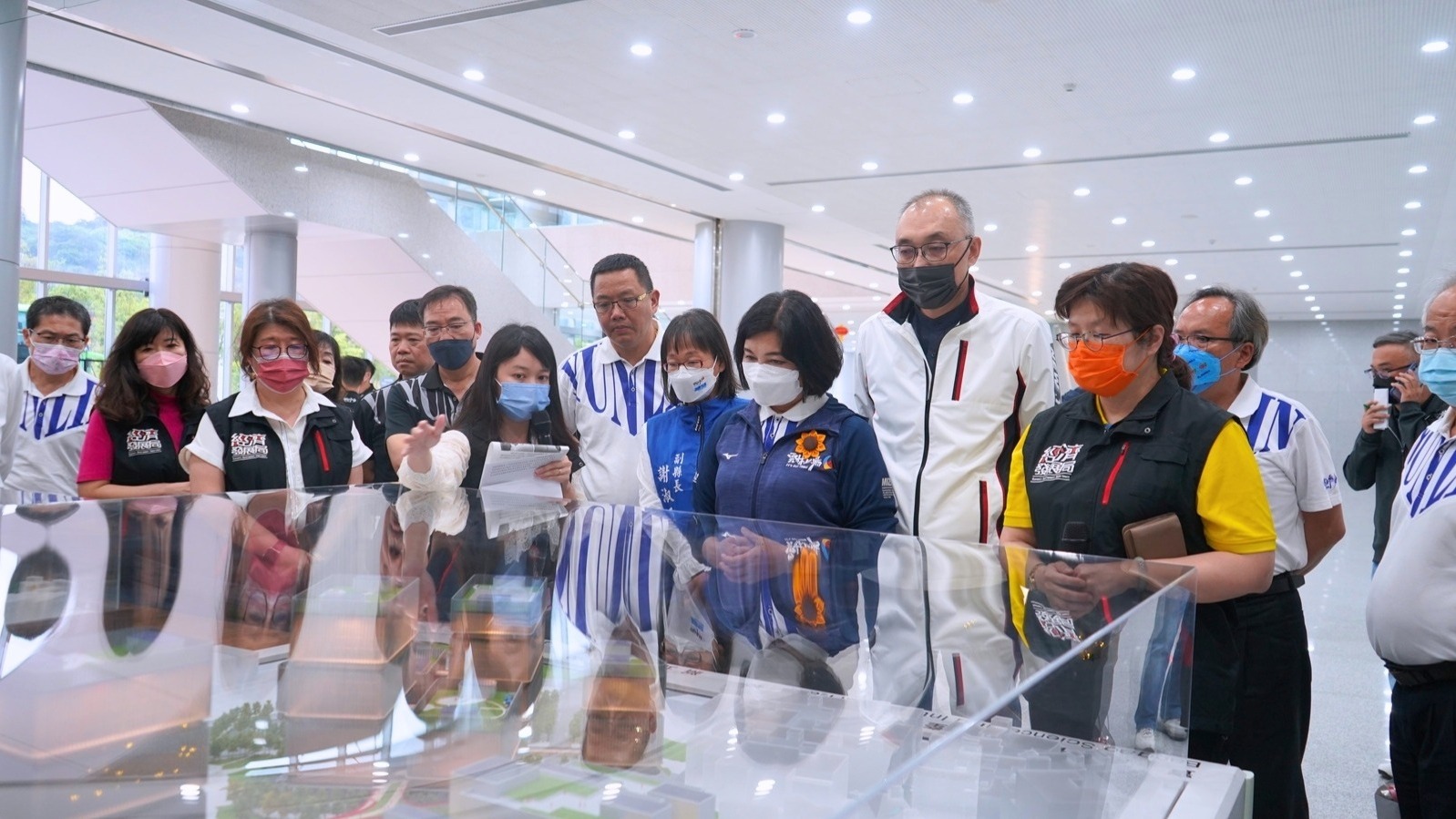 新北市政府向雲林縣府團隊介紹寶高智慧產業園區正積極規劃推動寶高園區二期計畫